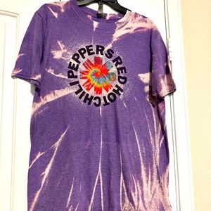 Purple Tye Dyed Red Hot Chili Peppers shirt